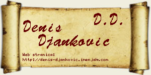 Denis Đanković vizit kartica